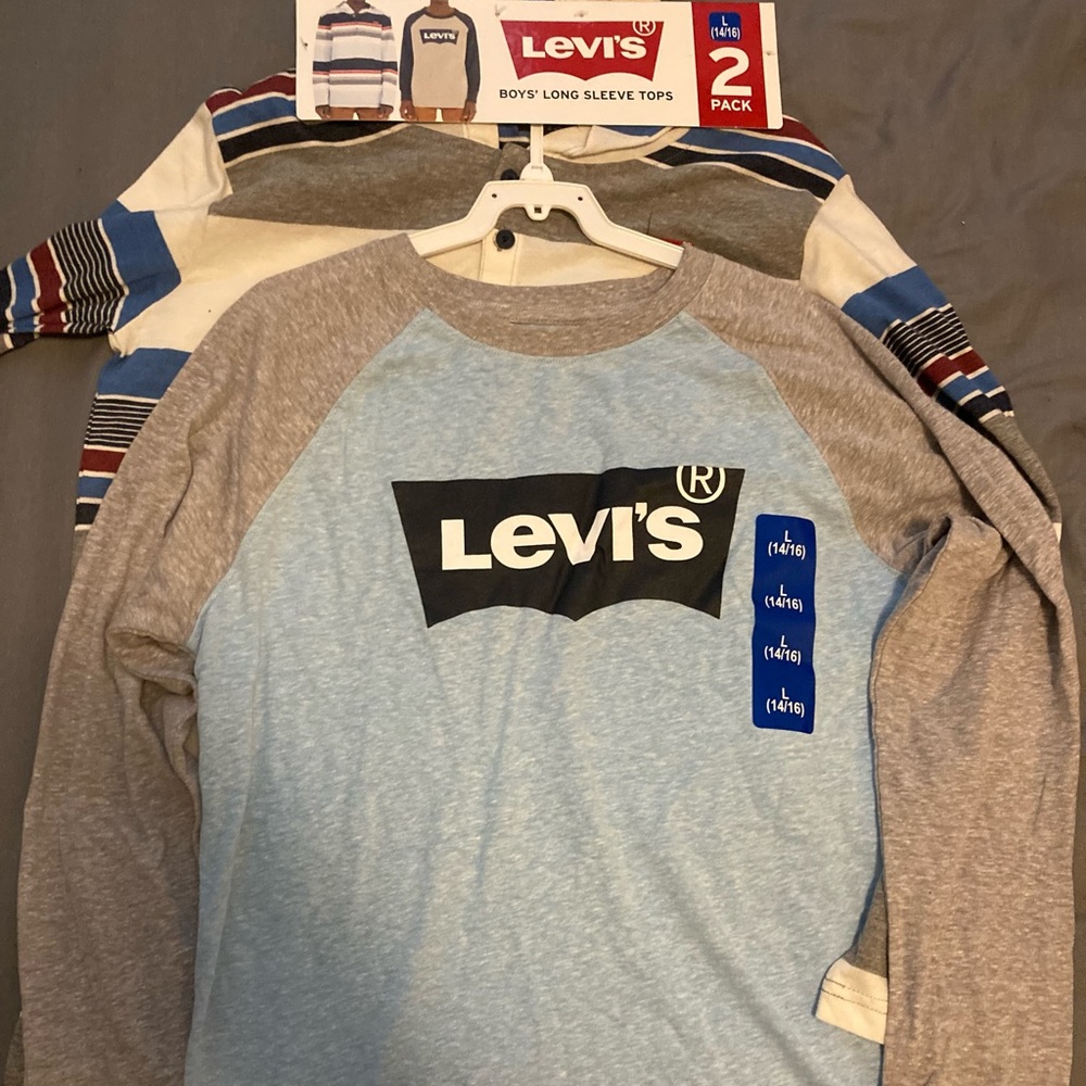 Boys L 14/16 long sleeve shirts